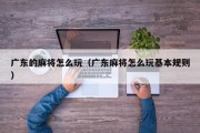 广东的麻将怎么玩（广东麻将怎么玩基本规则）