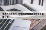 世界杯的世界杯（世界杯世界杯欧洲区预选赛排分傍）