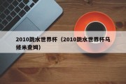 2010跳水世界杯（2010跳水世界杯马修米查姆）