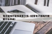 电子游戏厅能投资多少钱（经营电子游戏厅需要什么手续）