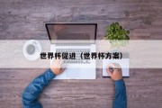 世界杯促进（世界杯方案）